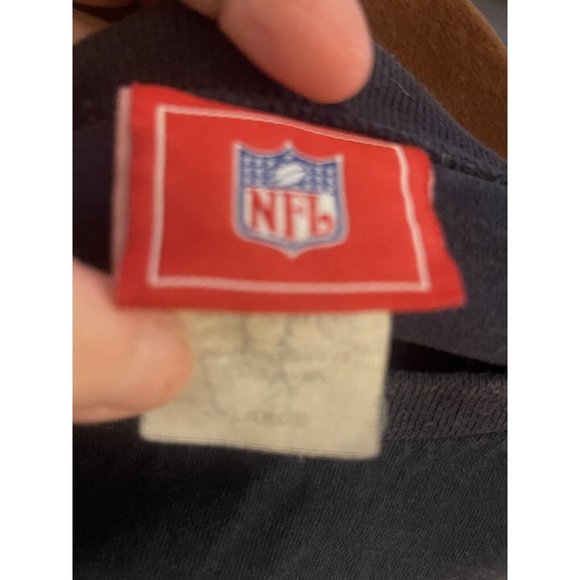 NFL Chicago Bears Shirt Mens Large Blue Long Sleeve Football - Picture 2 of 3